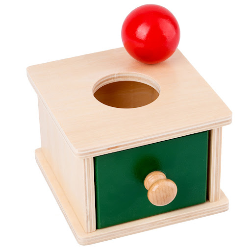 Title 2, Hand-Eye Coordination Drawer Game Wooden Ball T...