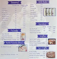 Natural Fresh Ice Cream menu 2