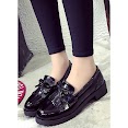 Giày lười nữ gắn tua rua đế dr C133