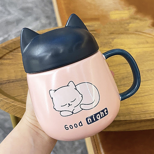 Title 4, Household Cute Bear Ceramic Mug With Lid – Enjo...