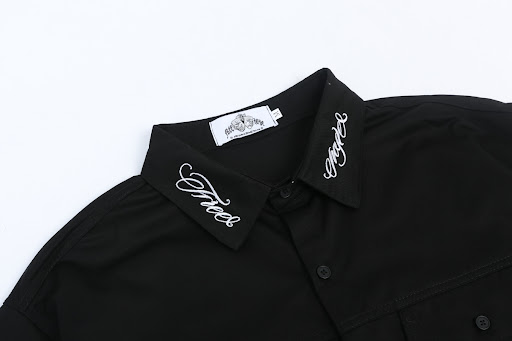 Title 12, Mens Rap Style Embroidery Workwear Shirt, a co...