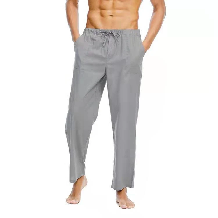 Calças Casuais de Linho e Algodão para Homens Leves e Confortáveis Perfeitas para o Verão Respiráveis Ajuste Relaxado Estilo Casual e Descontraído