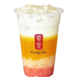 Hong Kong  Style Mango Drink with Coconut Jelly