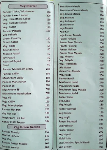 Khushboo Resto menu 