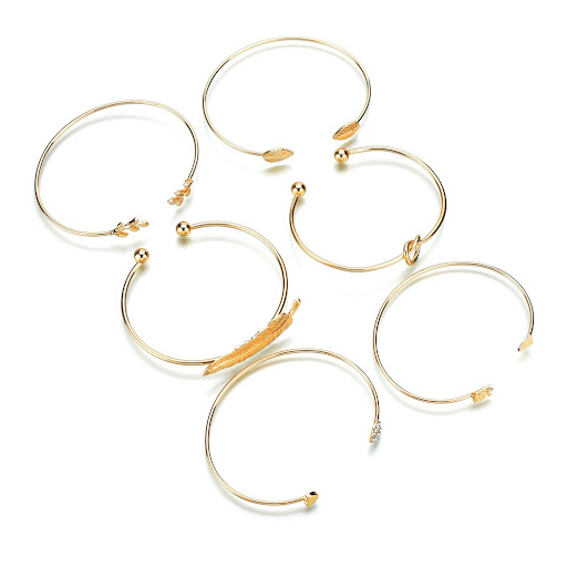 Title 4, Ensemble de 6 pièces de bracelets de cœur de pê...