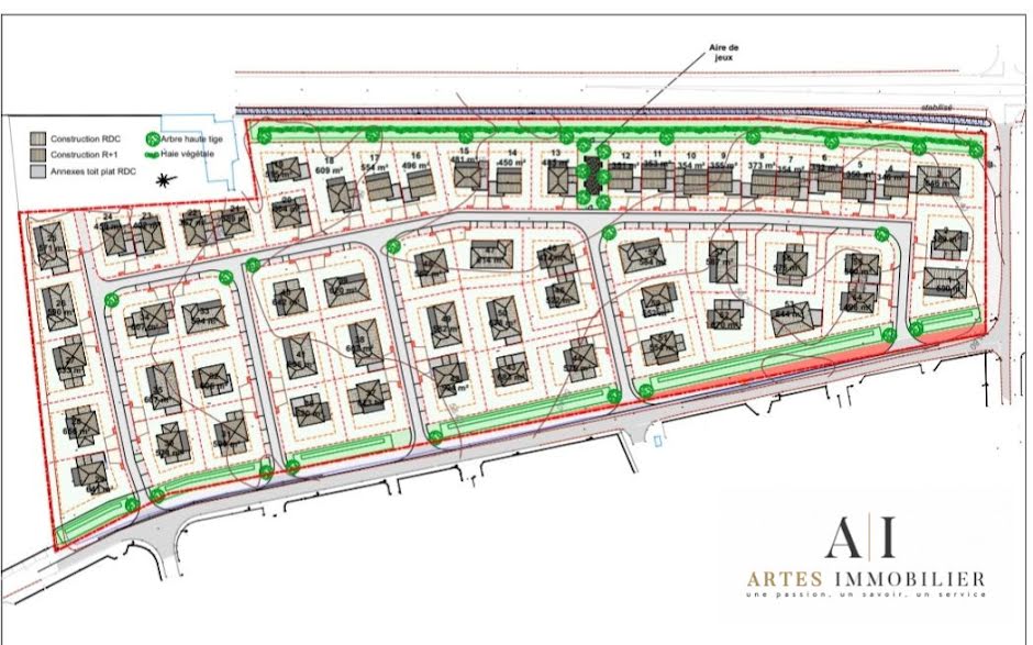 Vente terrain  594 m² à Pierrelatte (26700), 95 040 €