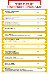 The Delhi Canteen menu 2