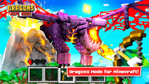 Screenshot Fantasy Dragons Mod Minecraft