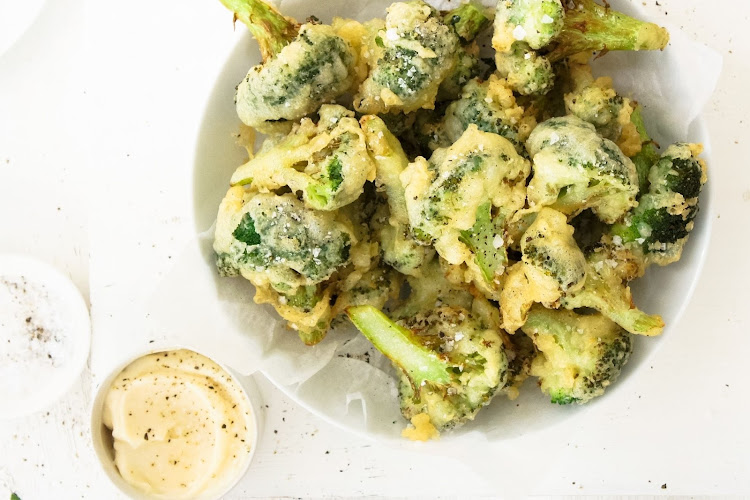 Battered broccoli makes a great starter or main meal.