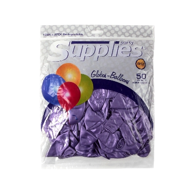 //Globos Metalizado Supplies Lila X50 undefined