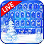 Cover Image of Download Froze Snowflakes Live Keyboard Theme 1.0 APK