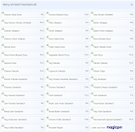 Hotel Panchamruth menu 5