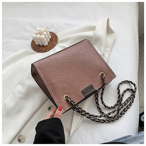 Title 5, Chain Shoulder Messenger Small Square Bag, a st...