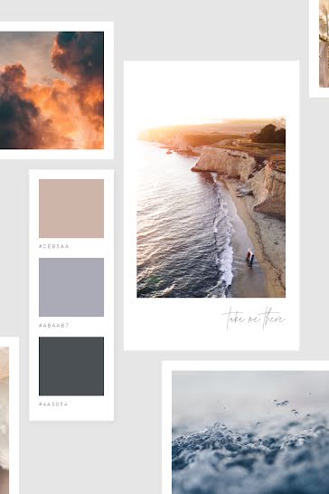 Take Me There Mood Board - Mood Board template