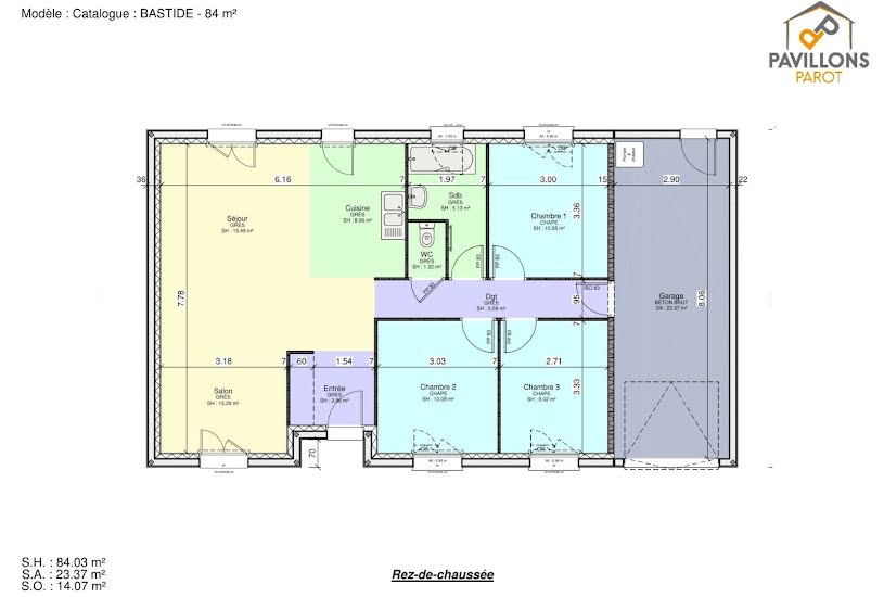  Vente Terrain + Maison - Terrain : 770m² - Maison : 84m² à Revigny-sur-Ornain (55800) 