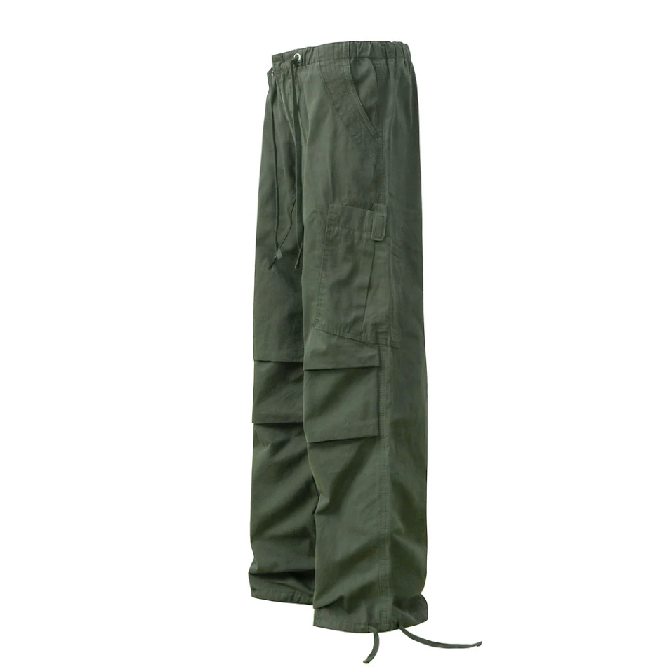Muške Jednobojne Široke Ležerne Pantalone Ravnog Kroja Udobne i Moderne za Svakodnevno Nošenje