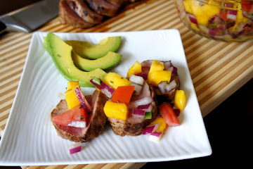 Smoky Pork Tenderloin with Mango Salsa