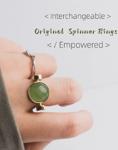 Original Fidget Spinner Rings Natur - 1