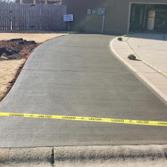 concrete driveway replacement and extension