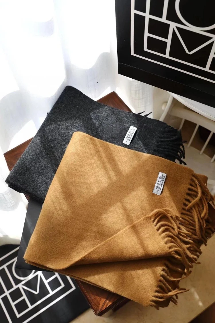 Title 3, Winter New European And American Niche Wool Sca...