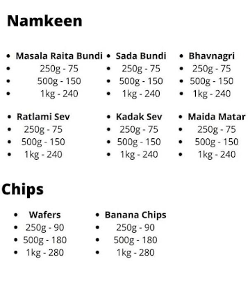 Khandelwal Sweets menu 