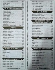 Nihal Corner menu 4