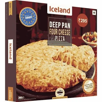 Iceland Four Cheese Deep Pizza - 408 gm