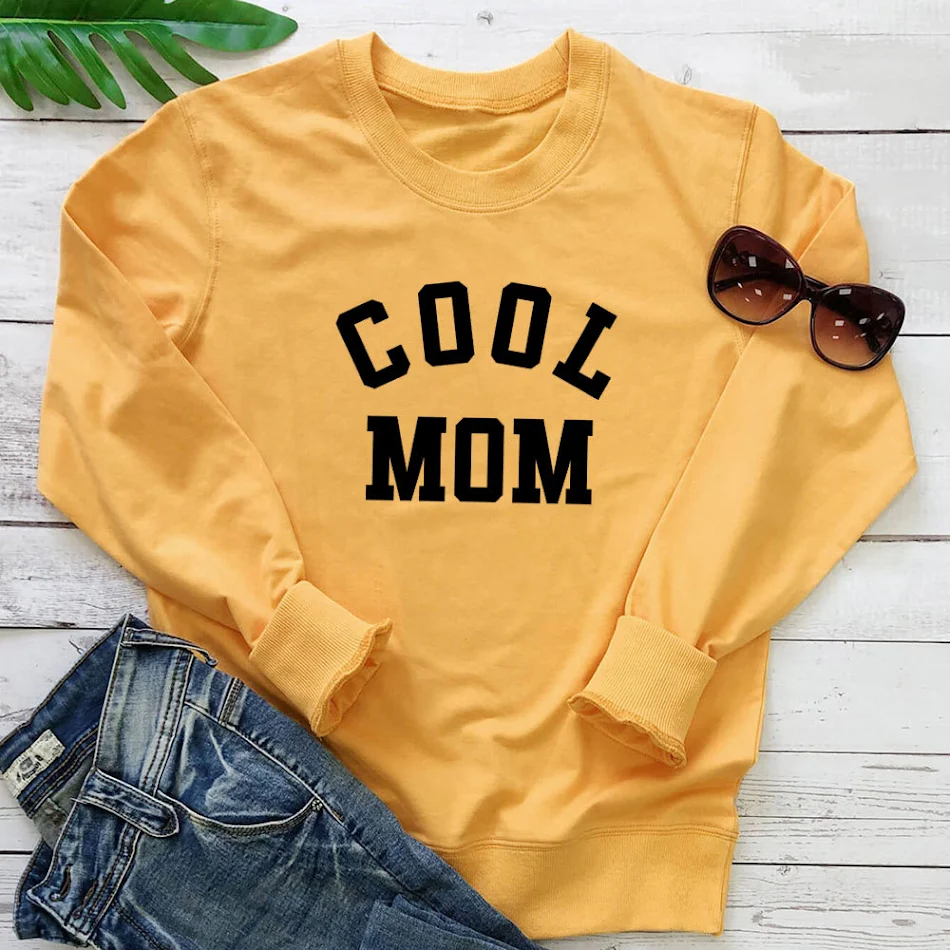 Cool MOM Pure Letter Printing Novi džemper dugih rukava