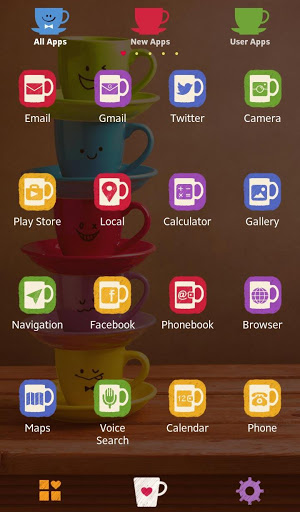 Screenshot Rainbow Mugs Theme