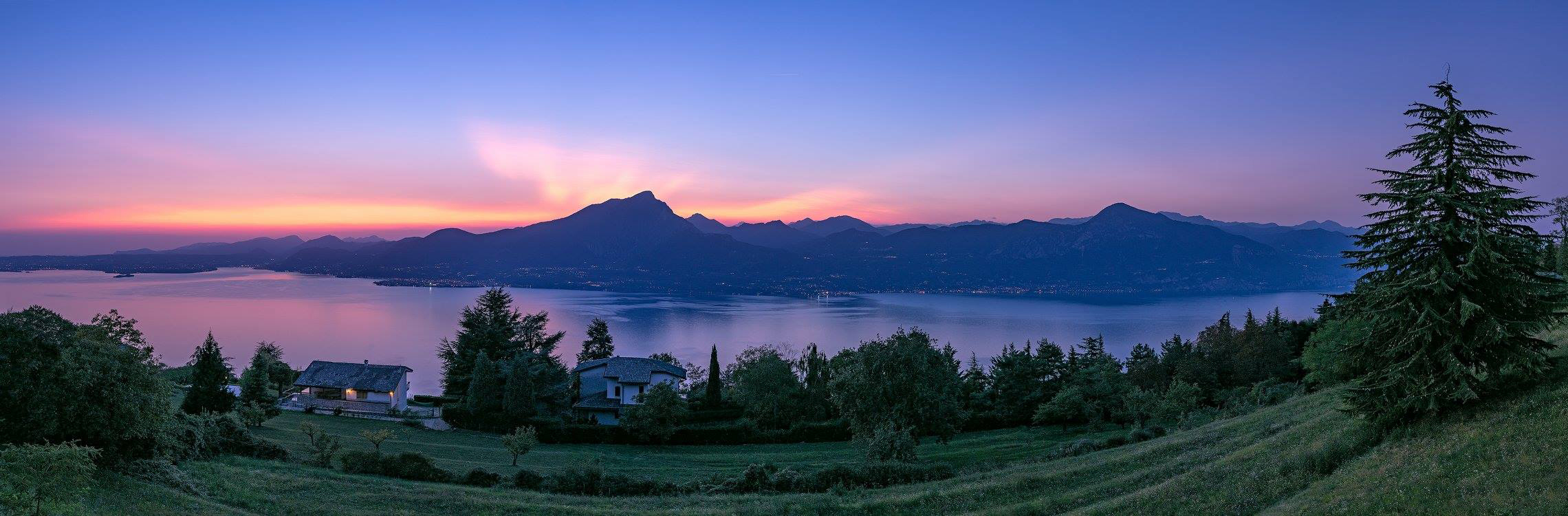 Tramonto sul lago - Panoramica di Cazzadore Vittorio