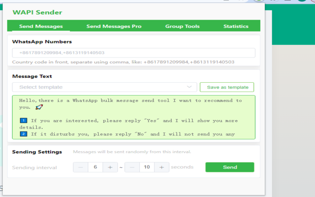 WAPI - Send personalized messages Preview image 0