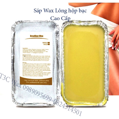 Sáp Wax Lông Nóng Cao Cấp - Sáp Cục Gói Giấy Bạc Mùi Mật Ong - Hot Film Wax