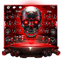 ダウンロード 3D Tech Blood Skull Keyboard Theme をインストールする 最新 APK ダウンローダ