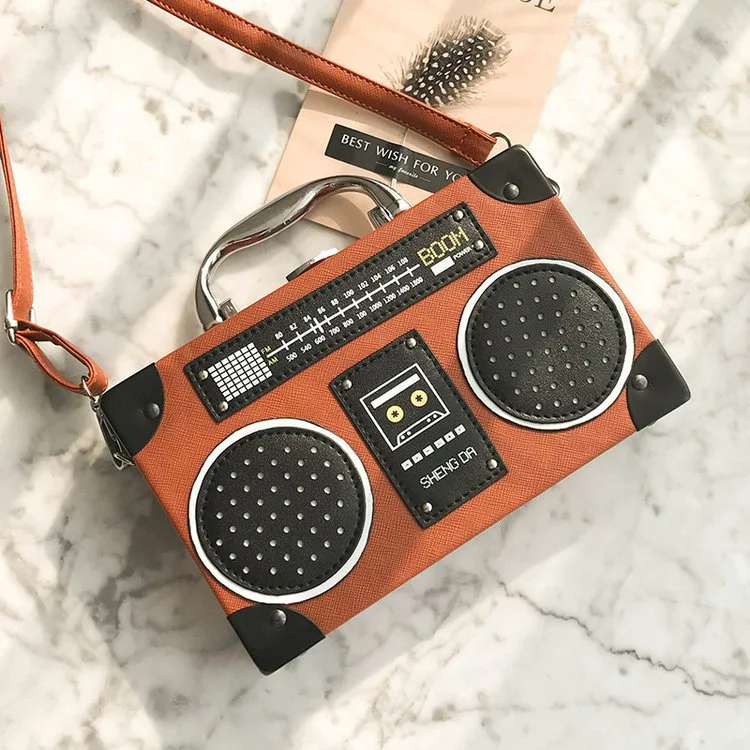 Simulation Radio Recorder Audio Bag Female, professional audio recording, compact and durable design, ideal for field wo