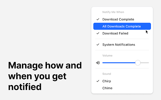 Download Notifier & Sounds