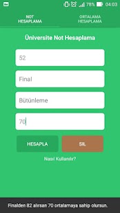 How to get Üniversite Not Hesaplama 1.3 unlimited apk for android