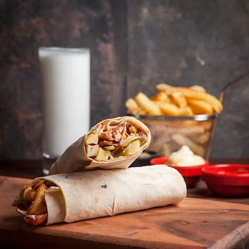 Chicken Durum Wrap + Fries + Ayran Drink