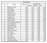 Sugandh Sweets menu 5