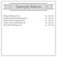 Natural Ice Cream menu 1