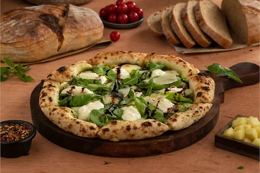 Sourdough Asparagus X Burrata X Rocket Pizza(4 Slice)