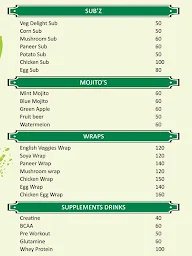 Diet Factory menu 1