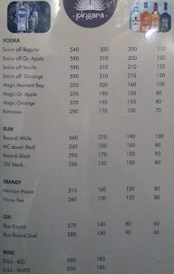 Hotel Pingara menu 2