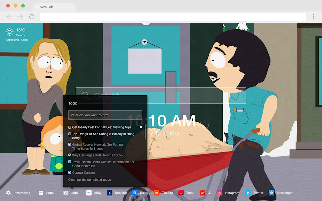 South Park New Tab Page HD Wallpapers Themes