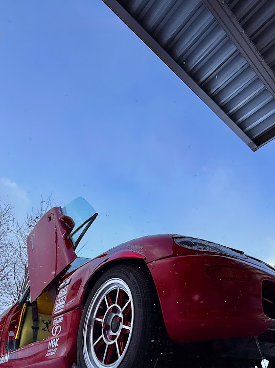 カプチーノの冬の空と愛車・BABY -_- SUPERCAR☆・山本改に関するカスタム事例の投稿画像2枚目
