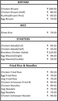 New Taj Biriyani menu 1