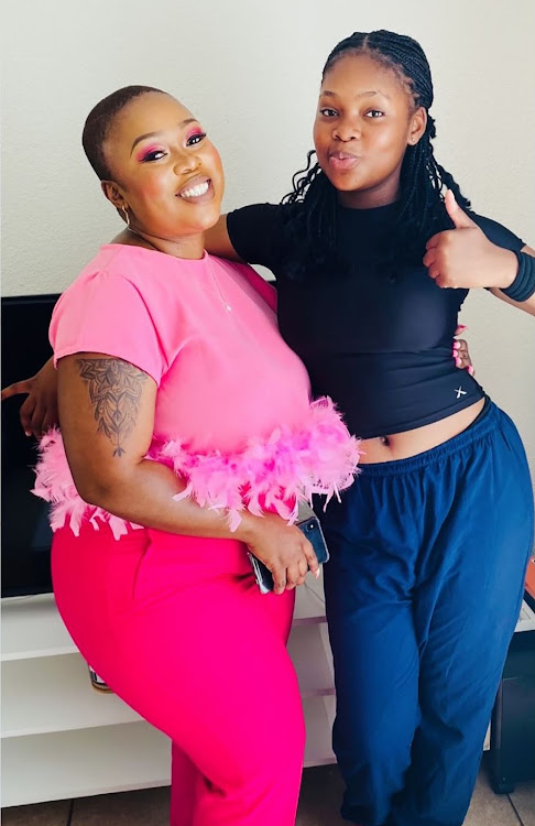 14-year old Nomfundo Palesa Khumalo with her mother Gugulethu Khumalo.