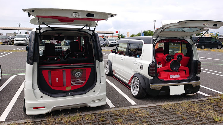 ミラココアの軽自動車ﾐｰﾃｨﾝｸﾞ・皆様…本日は大変楽しかったです！有り難う御座いました！に関するカスタム事例の投稿画像4枚目