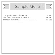 Saudi Shawarma menu 1