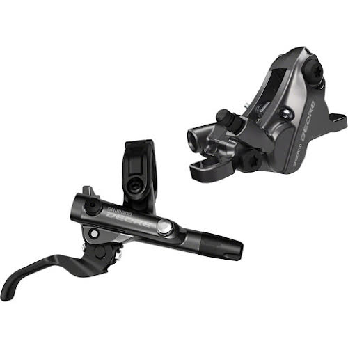 Shimano Deore BL-M6100/BR-M6120 Disc Brake and Lever - Rear, Hydraulic, Resin Pads