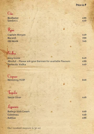 Nostradamus - Fortune Select Global menu 